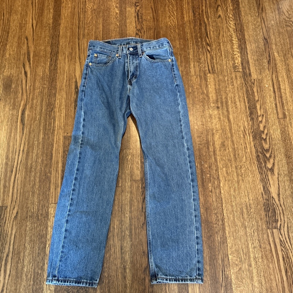Levi's 505 Regular Fit Straight Leg Jeans Men's 29x30 Blue